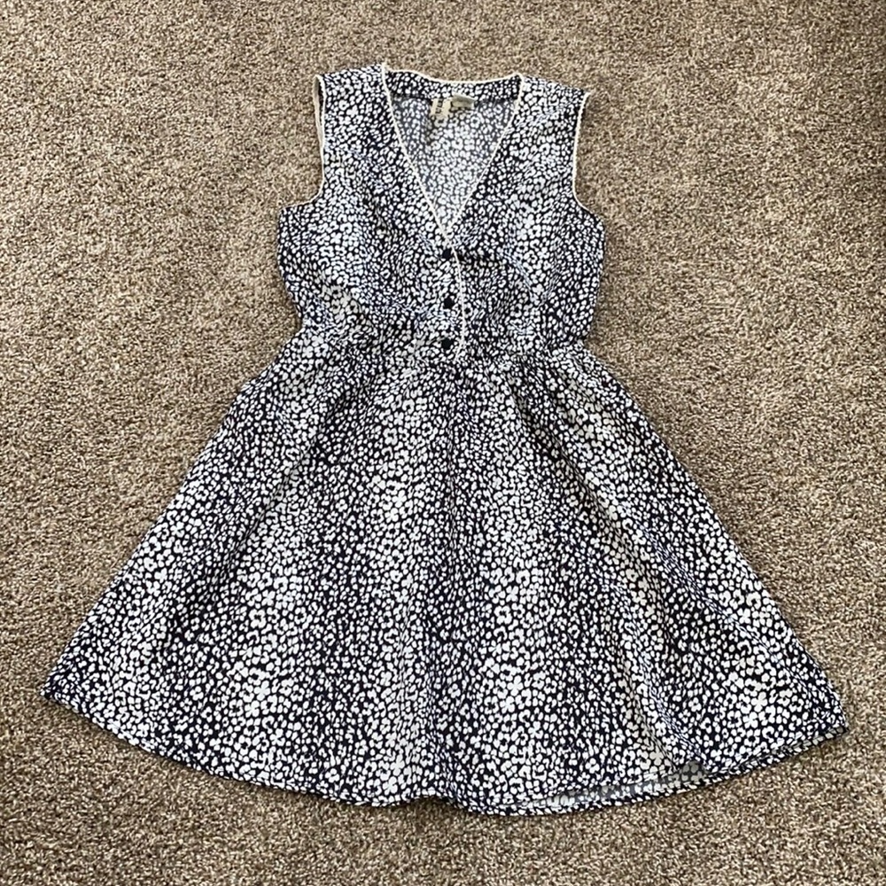Black/White Abstract Dress